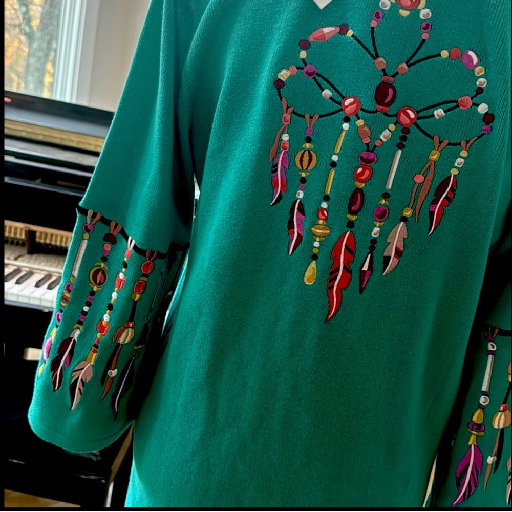 Southwestern Cardigan S | Embroidered top S | a vintage treasure - Picture 3 of 9